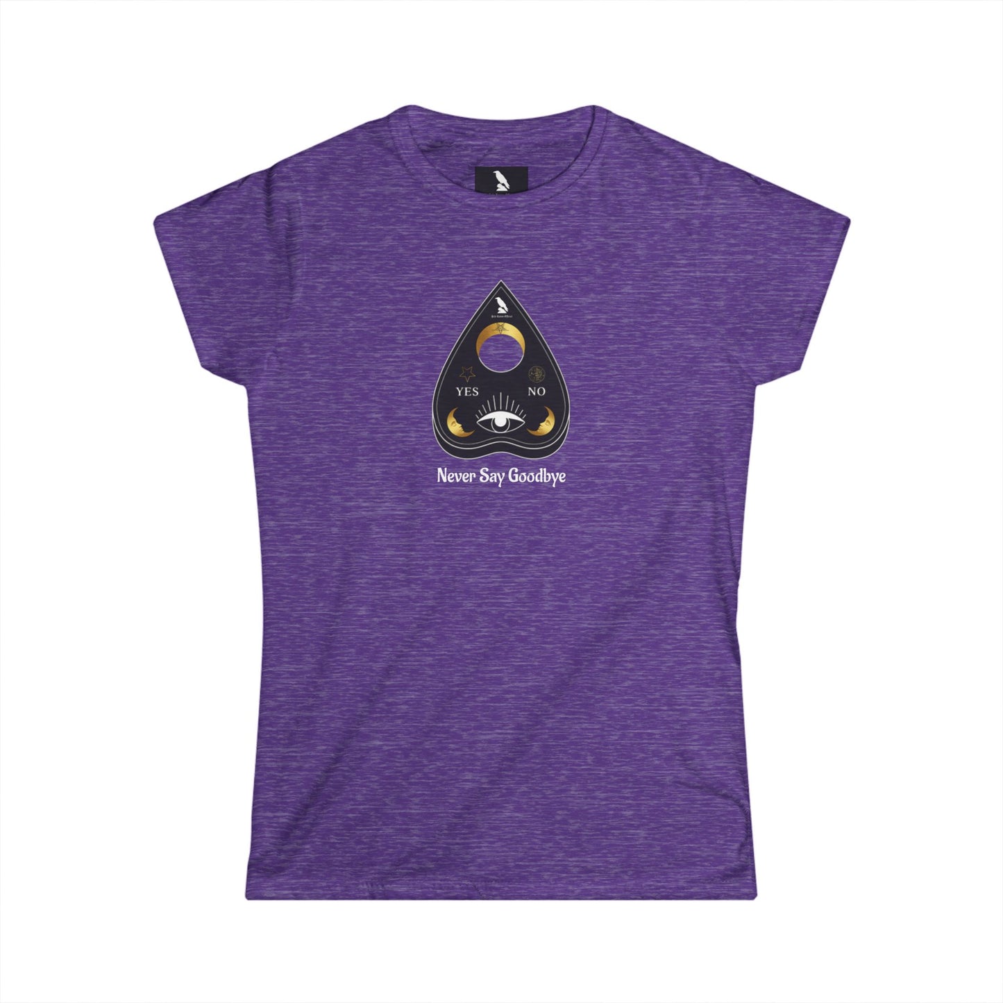 "Never Say Goodbye" Ouija Planchette Women's Softstyle Tee by Pale Raven Official