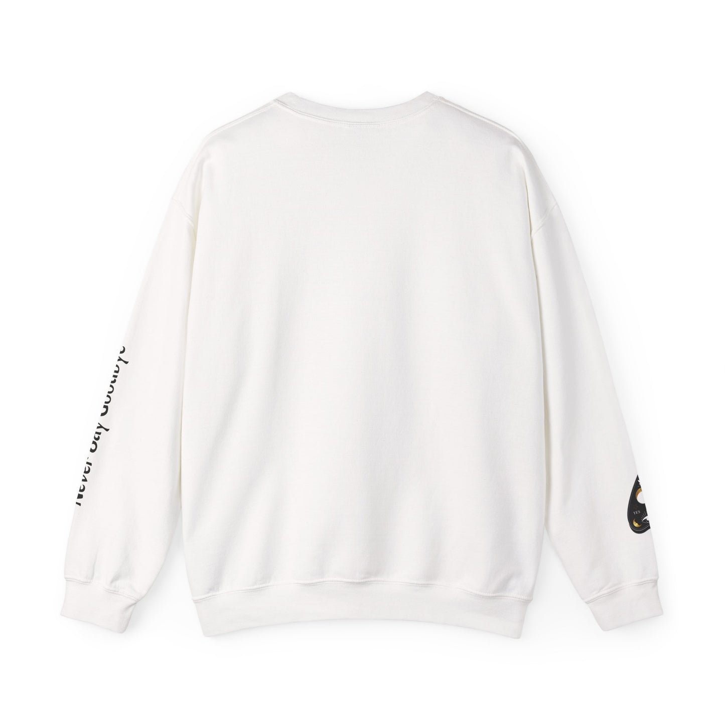 "Never Say Goodbye" Ouija Planchette Unisex Heavy Blend™ Crewneck Sweatshirt by Pale Raven Official