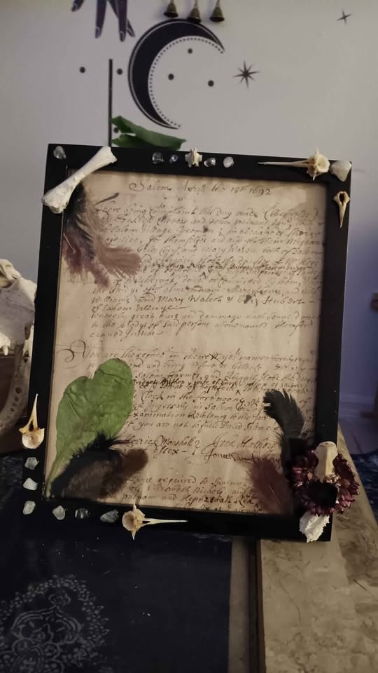 🖤🌱 STUNNING SALEM WITCH TRIALS REPLICA - ARTISAN CRAFTED SPIRITUAL PIECE 💫 Belladonna Collection